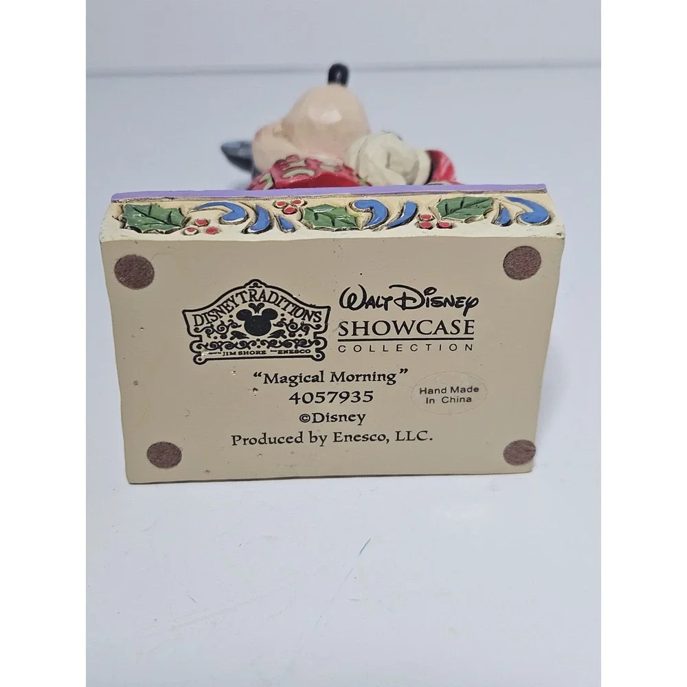 Jim Shore Disney Traditions Magical Morning Mickey Christmas Pajamas Figurine - Picture 8 of 8